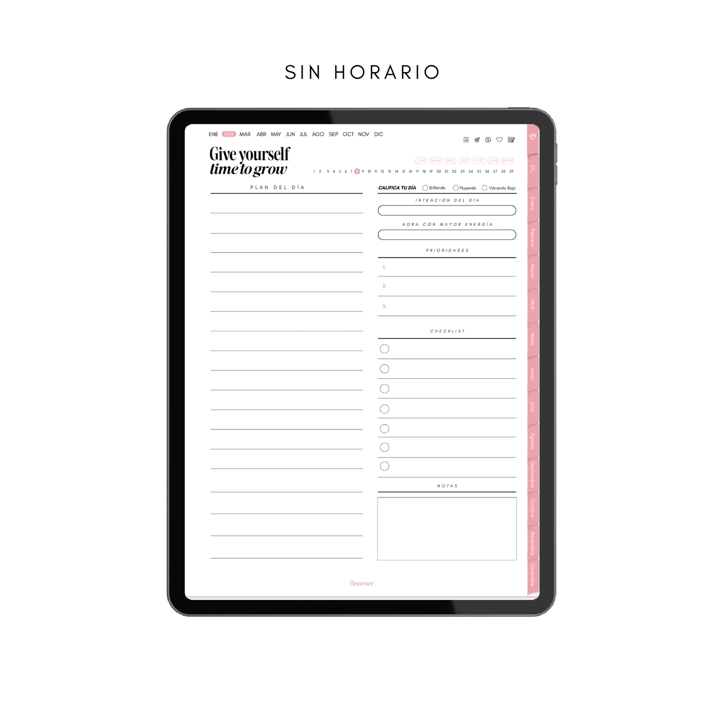 Agenda Digital Diaria Fleureser