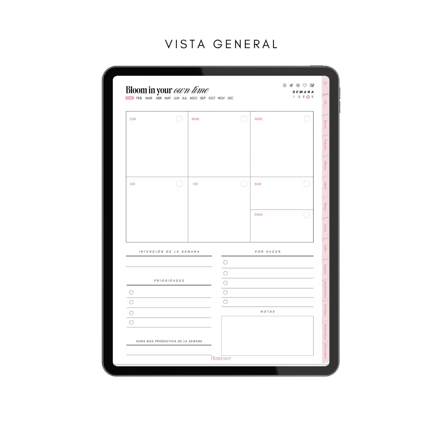 Agenda Semanal Fleureser